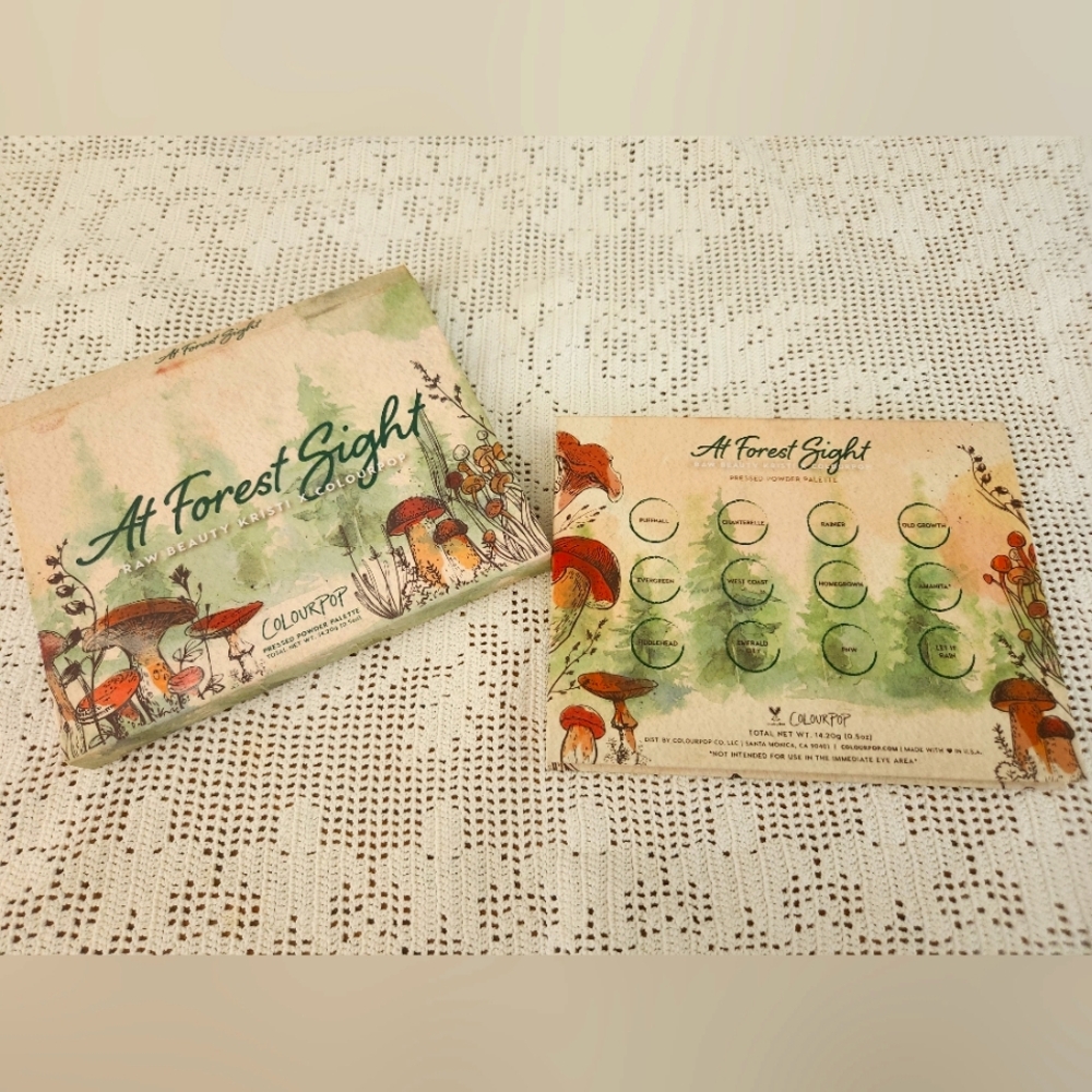 NWT Colourpop X Raw Beauty Kristi At Forest Sight Eyeshadow Palette - Picture 3 of 3